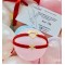 Set mama fiica bratari aur 14 K, mama si copil, bratara snur rosu bebelus/nou nascut, talisman rosu deochi, aur 14k, snur reglabil, inima si inima decupata, auriu
