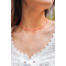 Colier aur la baza gatului cu cristale 2 mm, inchidere aur 14k, choker aur si miyuki, coliere aur si pietre naturale, colier summer festival